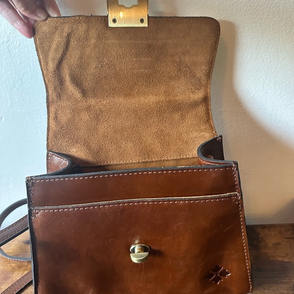 Patricia Nash Brown Leather Vintage-Style Crossbody Bag & Dust Bag New With Tag - Picture 8 of 13